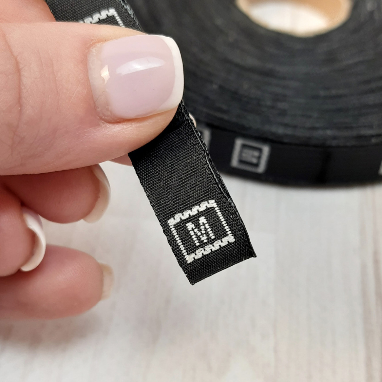 Розмірники жакардові М чорні , 10шт