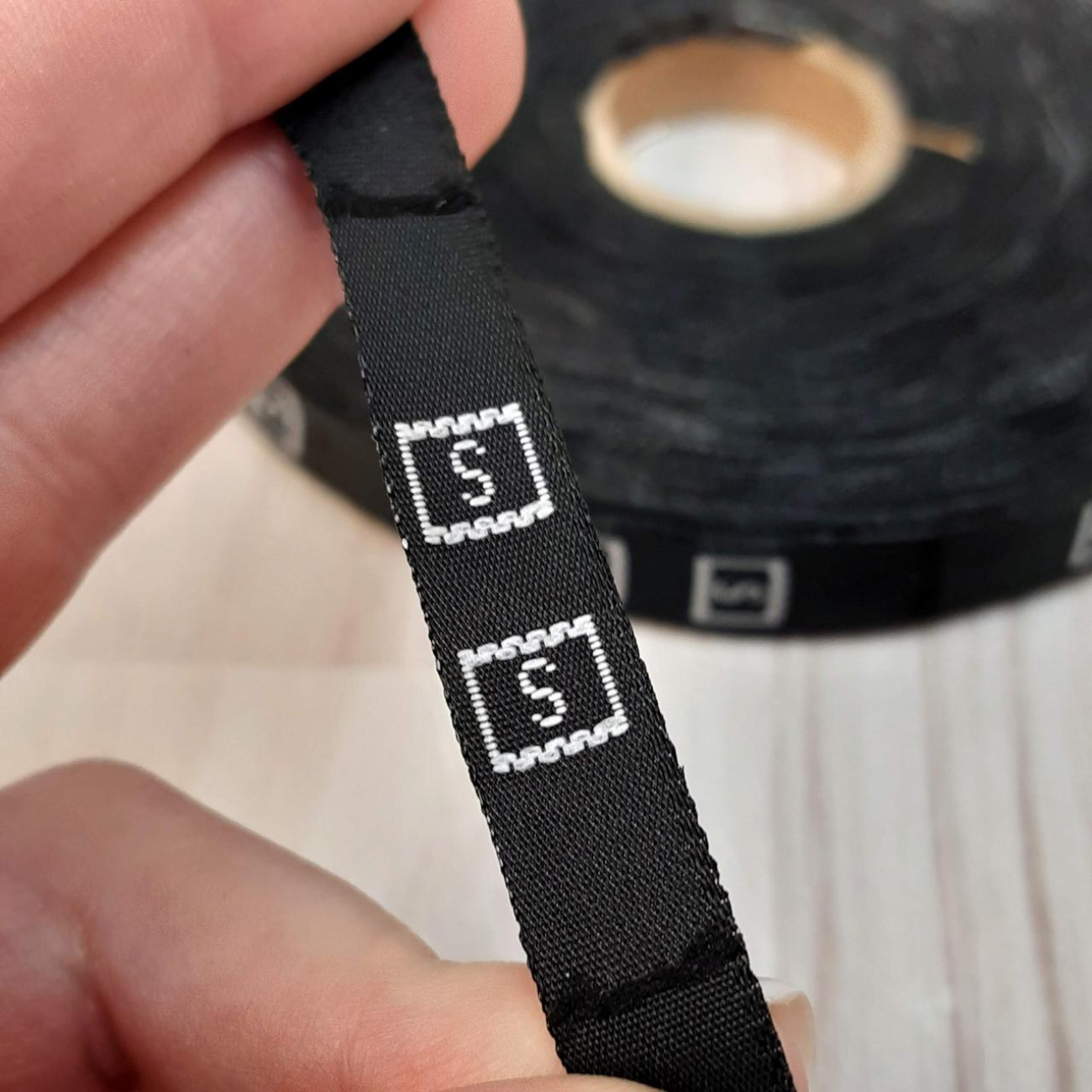 Розмірники жакардові S чорні , 10шт