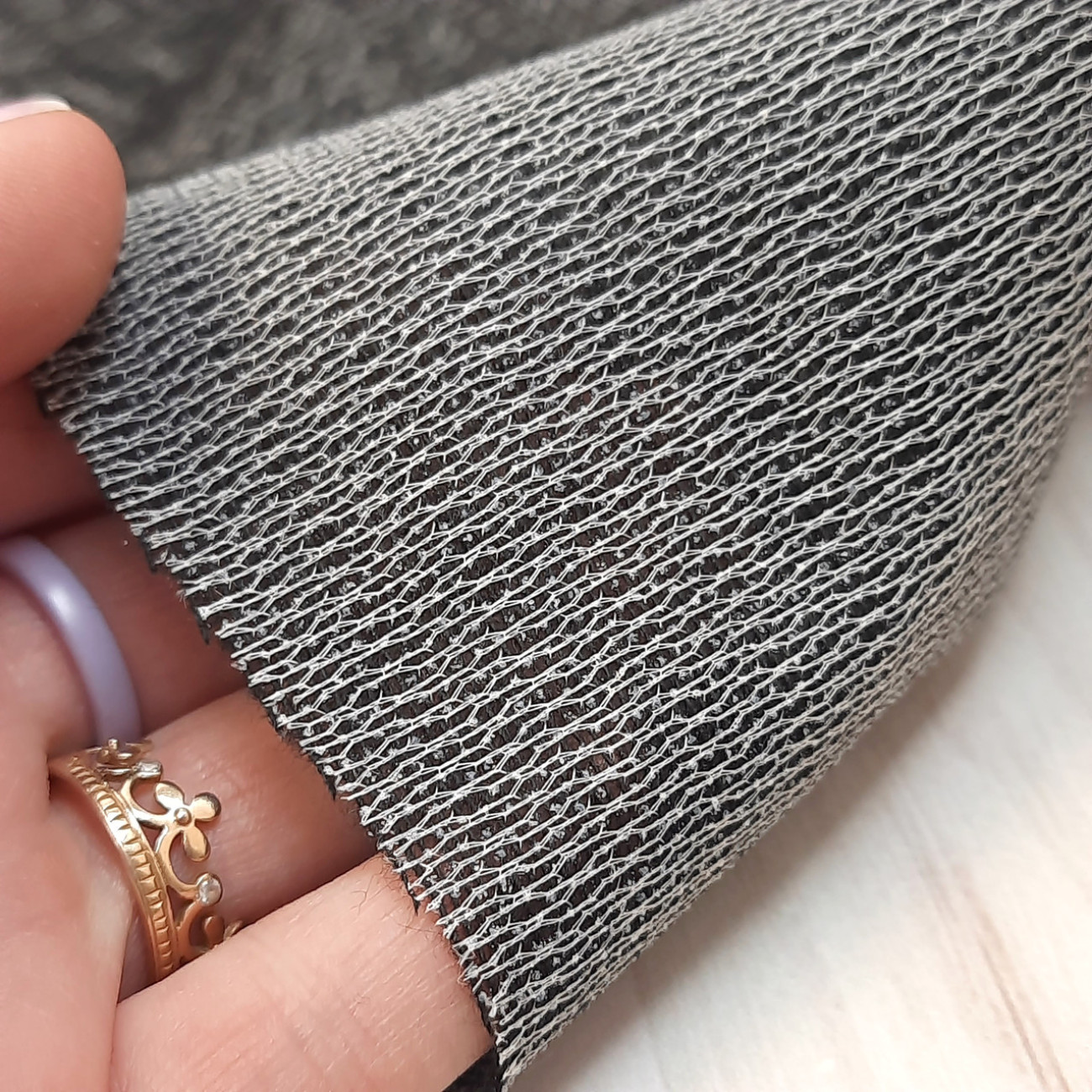 Дублерин клейовий Француз, чорний 150 см