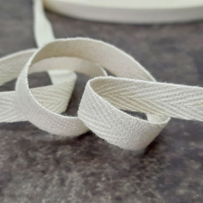 Тасьма кіперна 1 см, молочна