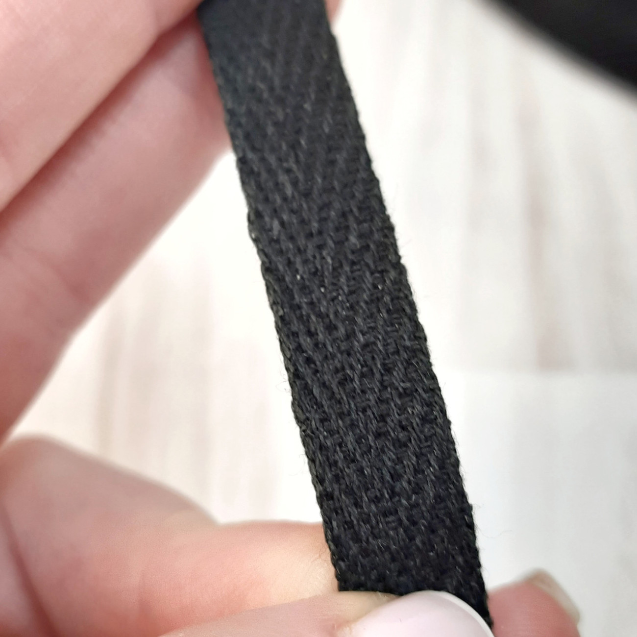 Тасьма кіперна 1 см, чорна