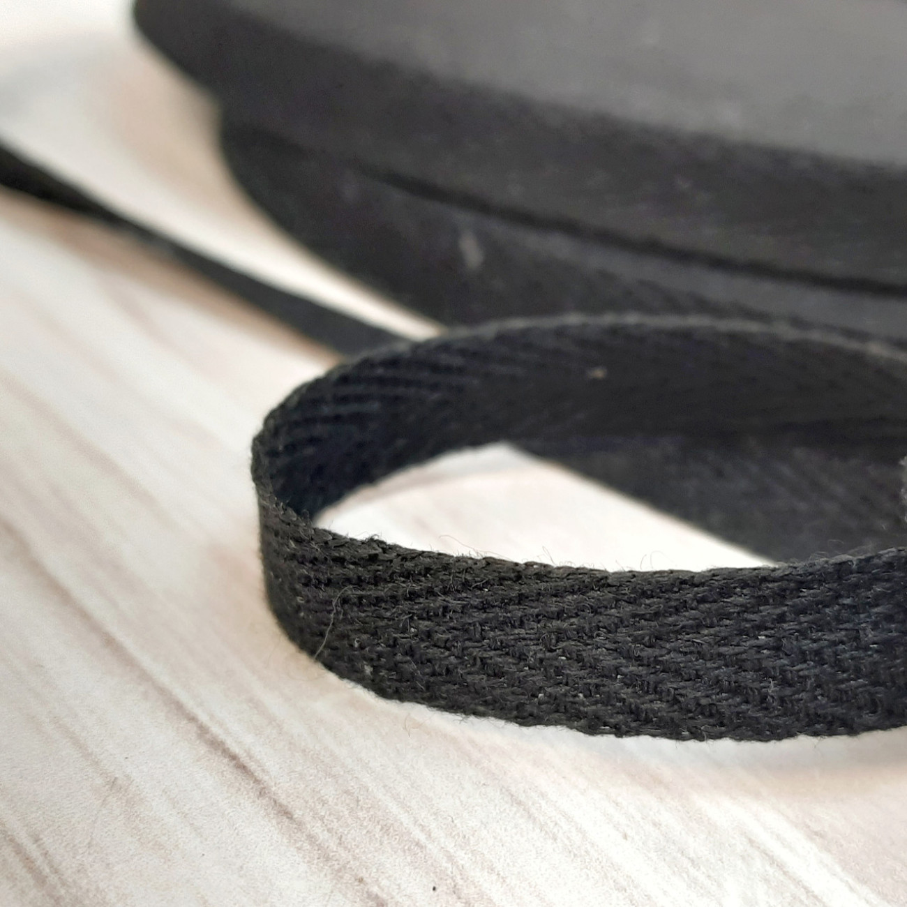 Тасьма кіперна 1 см, чорна