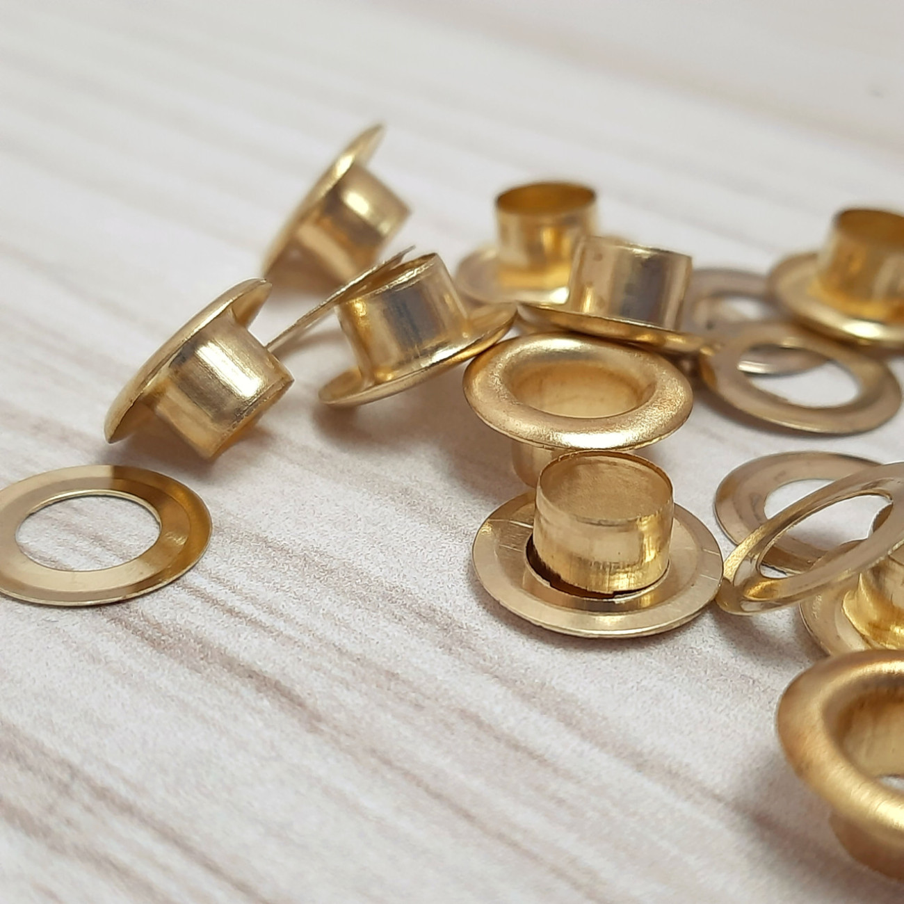 Люверс 6мм (золото), 10 шт