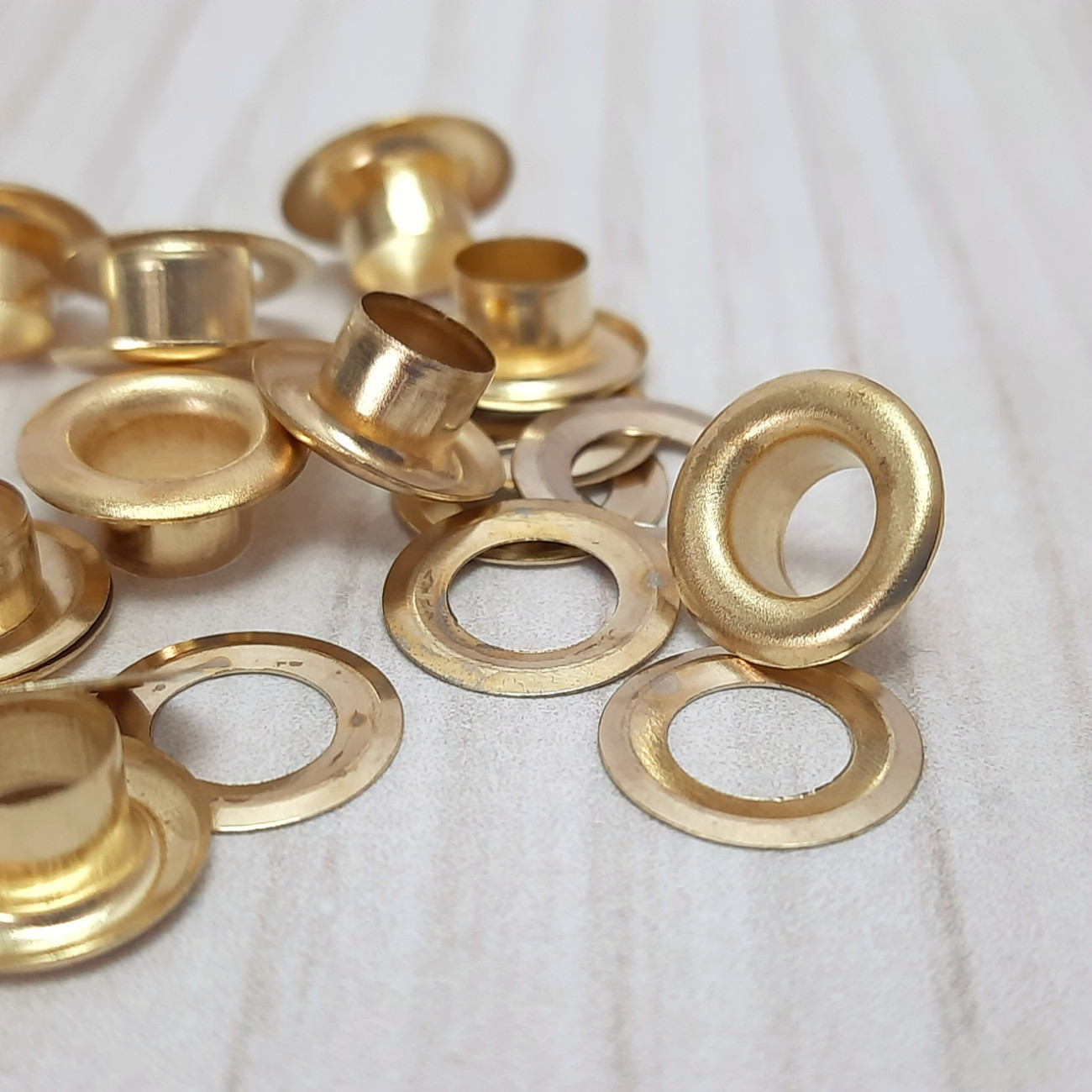 Люверс 6мм (золото), 10 шт