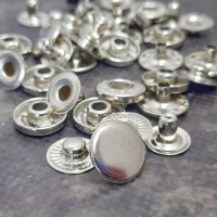 Кнопка Альфа 15мм (срібло)