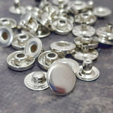 Кнопка Альфа 15мм (срібло)