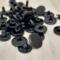Кнопка Альфа 12,5мм (чорна)
