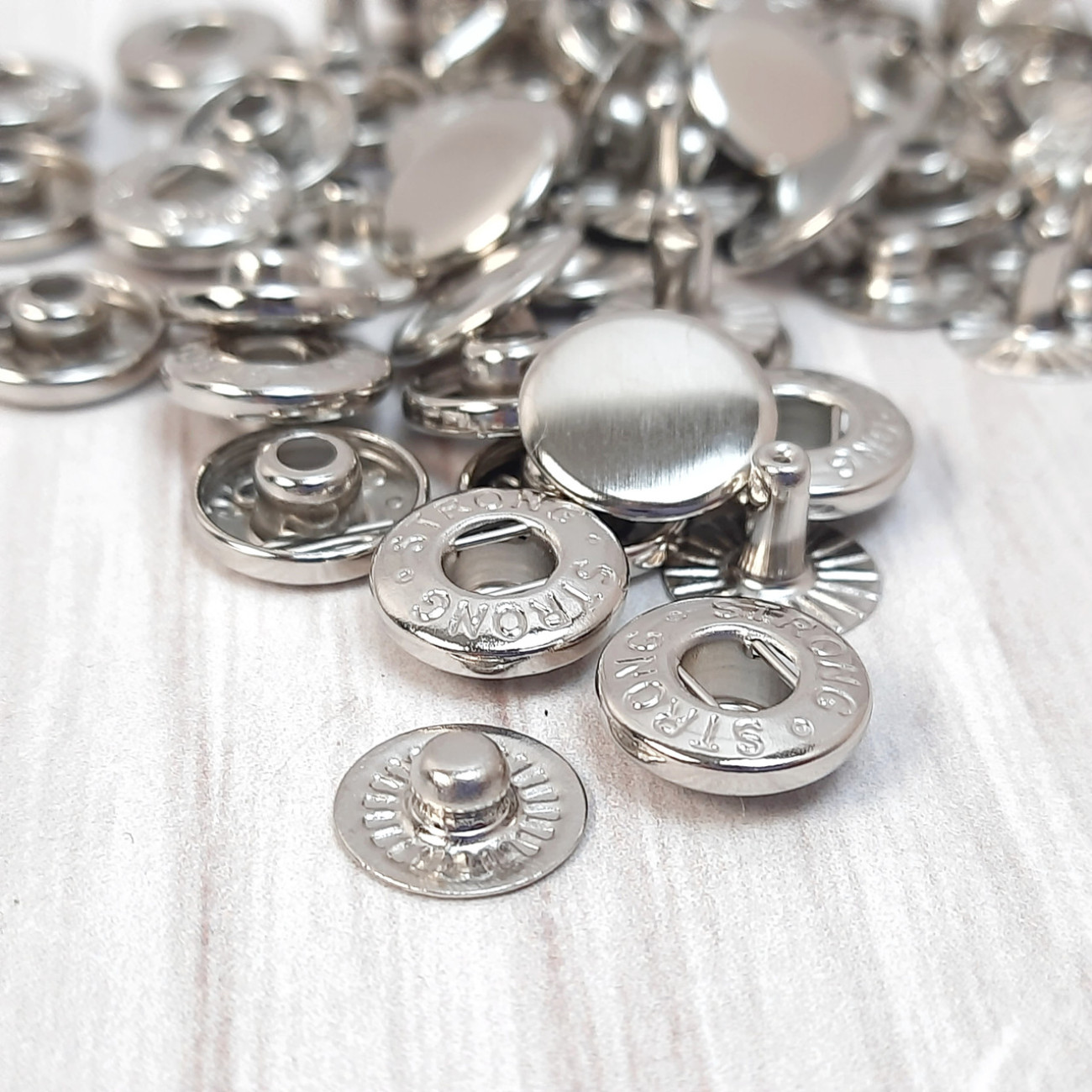 Кнопка Альфа 12,5мм (срібло)