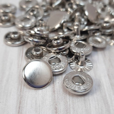 Кнопка Альфа 12,5мм (срібло)