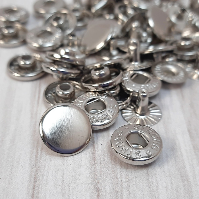 Кнопка Альфа 12,5мм (срібло)