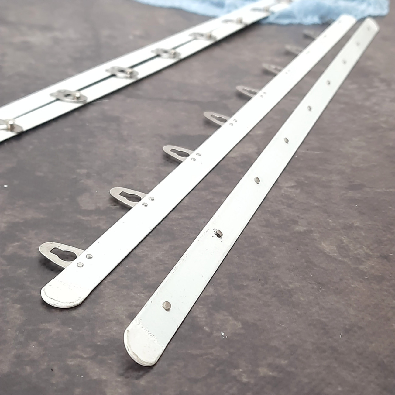 Бюск корсетний білий, 45 см, 9 застібок