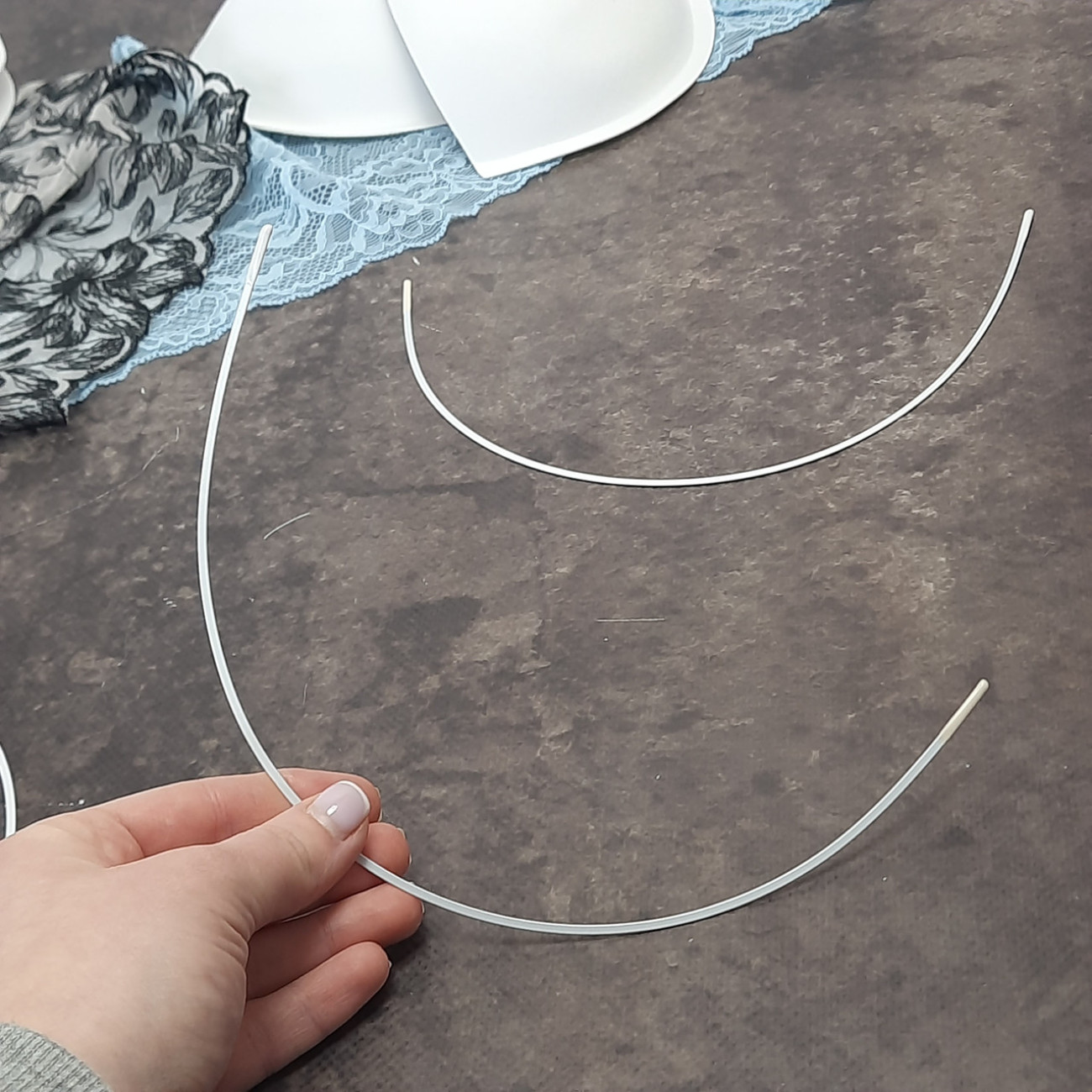 Кісточки для бюстгальтера № 58, класичні (пара)