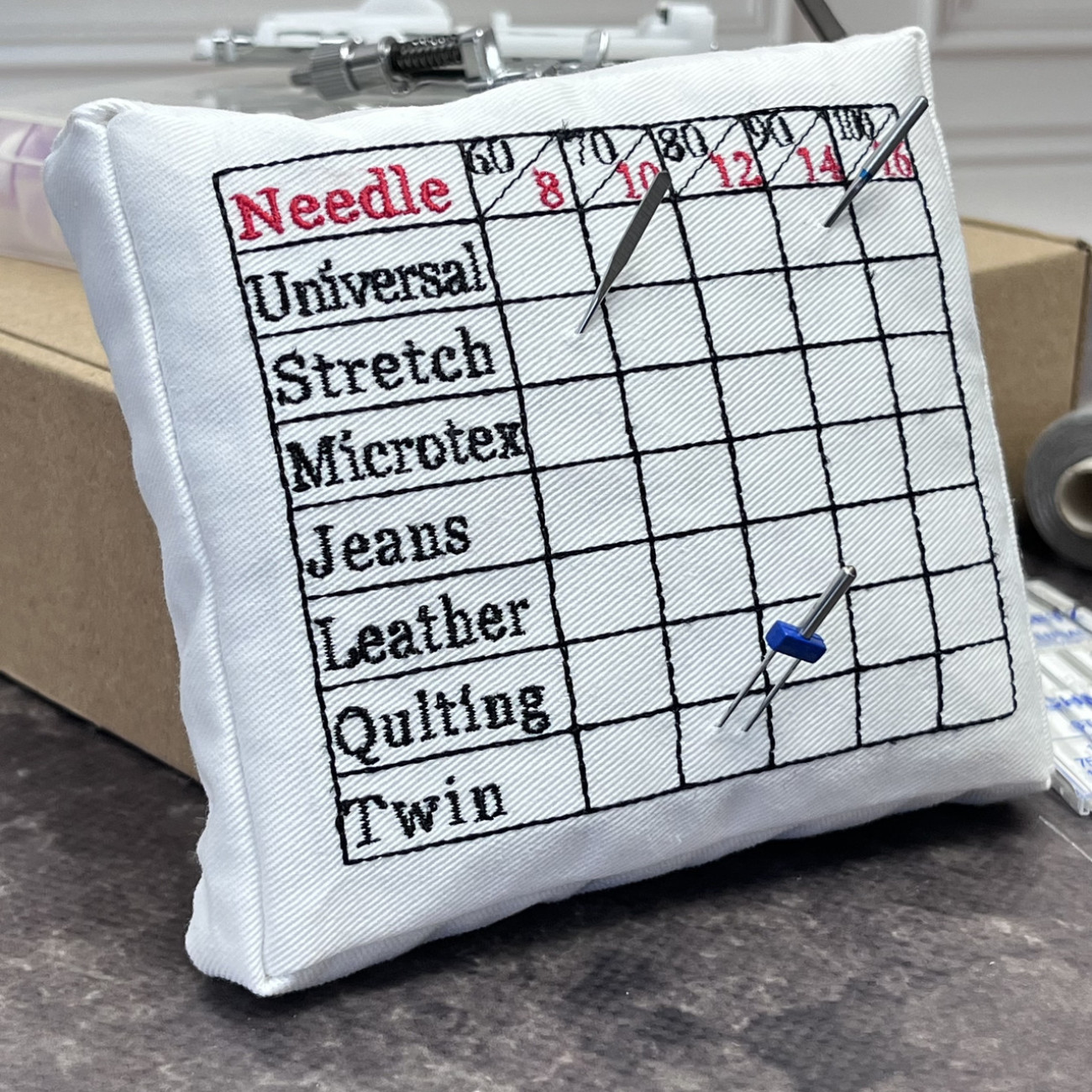 Подушка для голок Needle Craft, біла