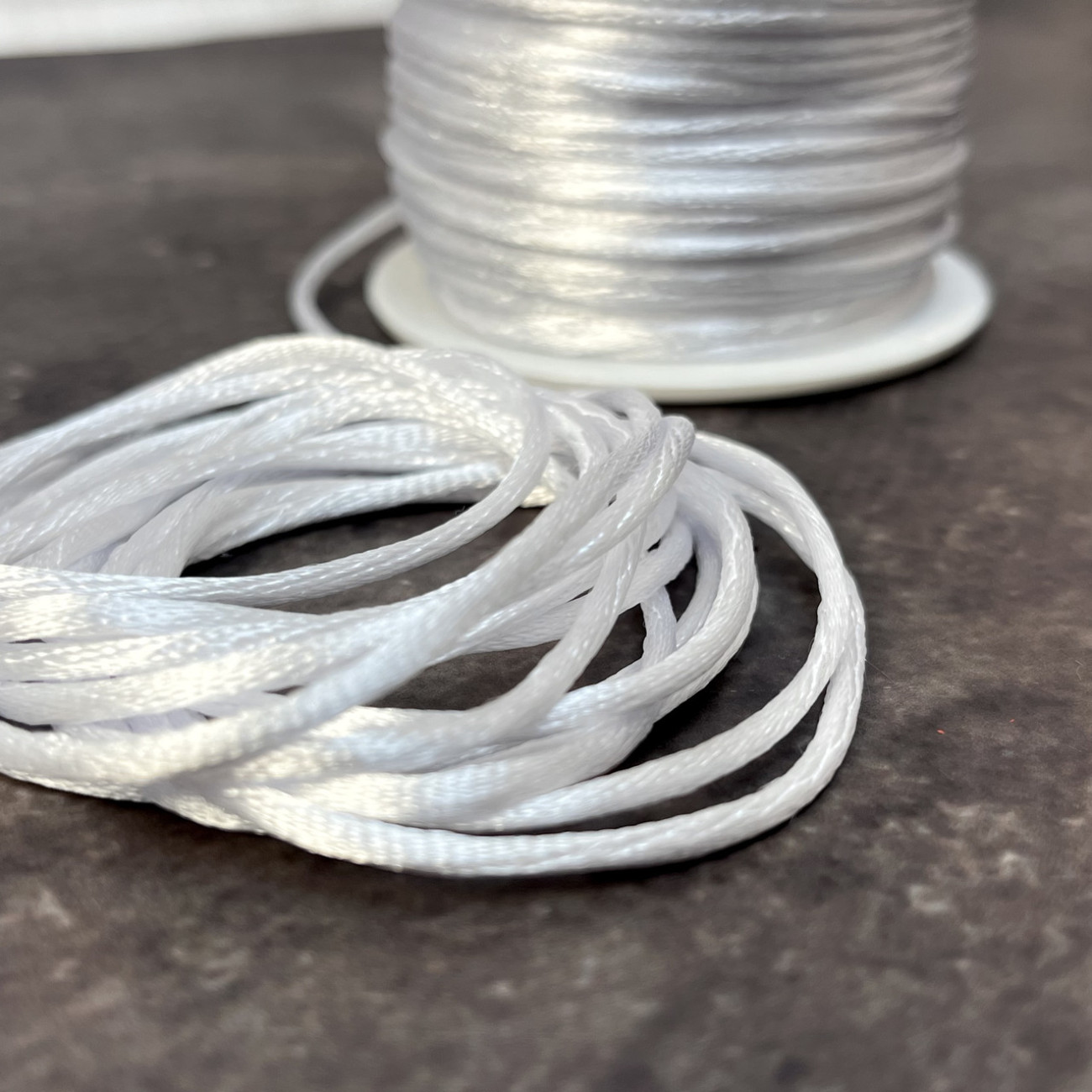 Шнур корсетний 3 мм, білий
