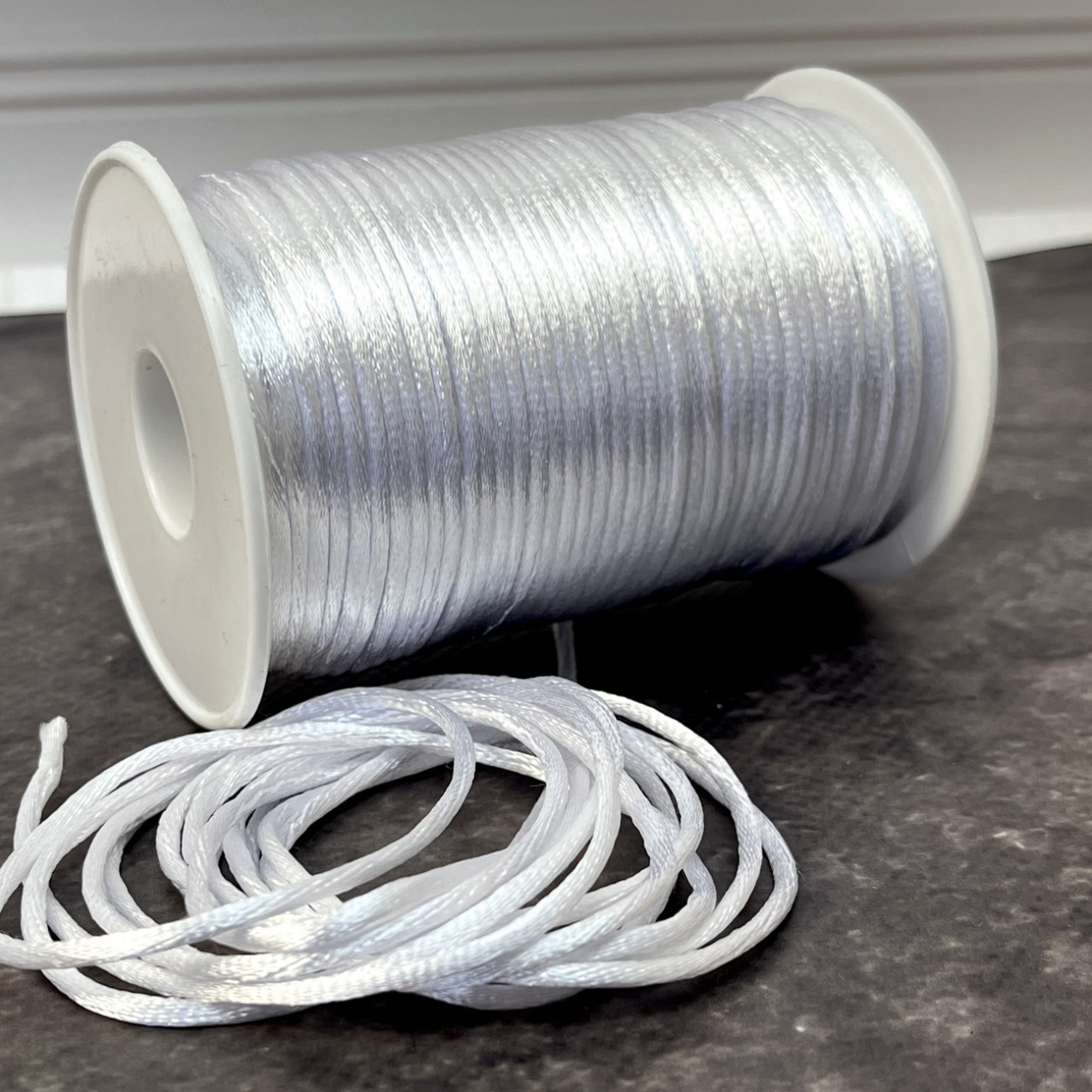 Шнур корсетний 3 мм, білий