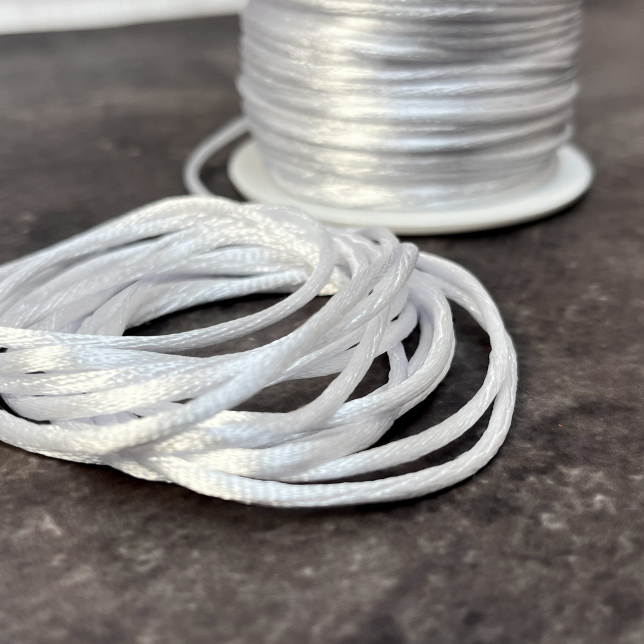 Шнур корсетний 3 мм, білий
