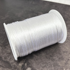 Шнур корсетний 3 мм, білий, моток 90 м