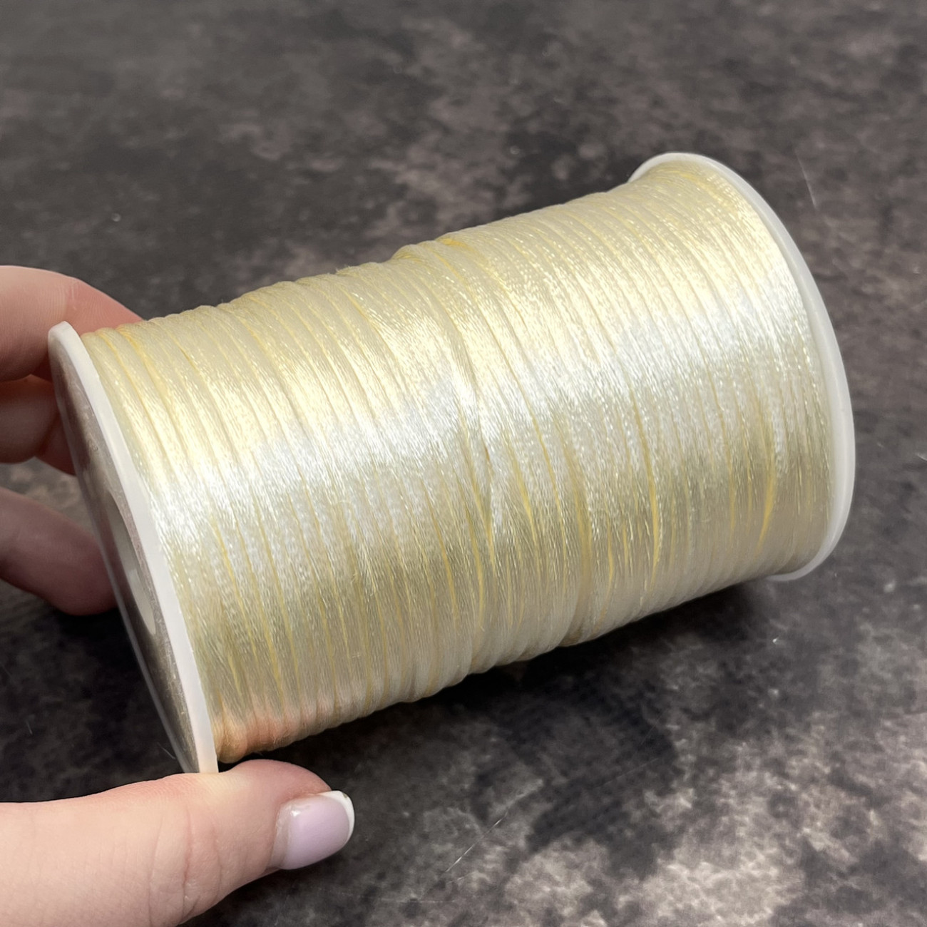 Шнур корсетний 3 мм, молочний