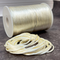 Шнур корсетний 3 мм, молочний