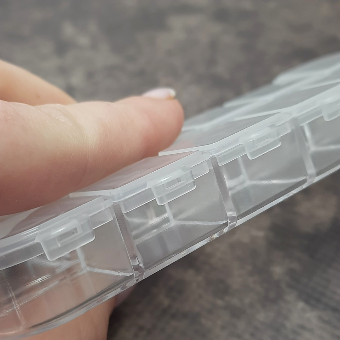 Органайзер для дрібниць, з пронумерованими комірками (12 шт), прозорий