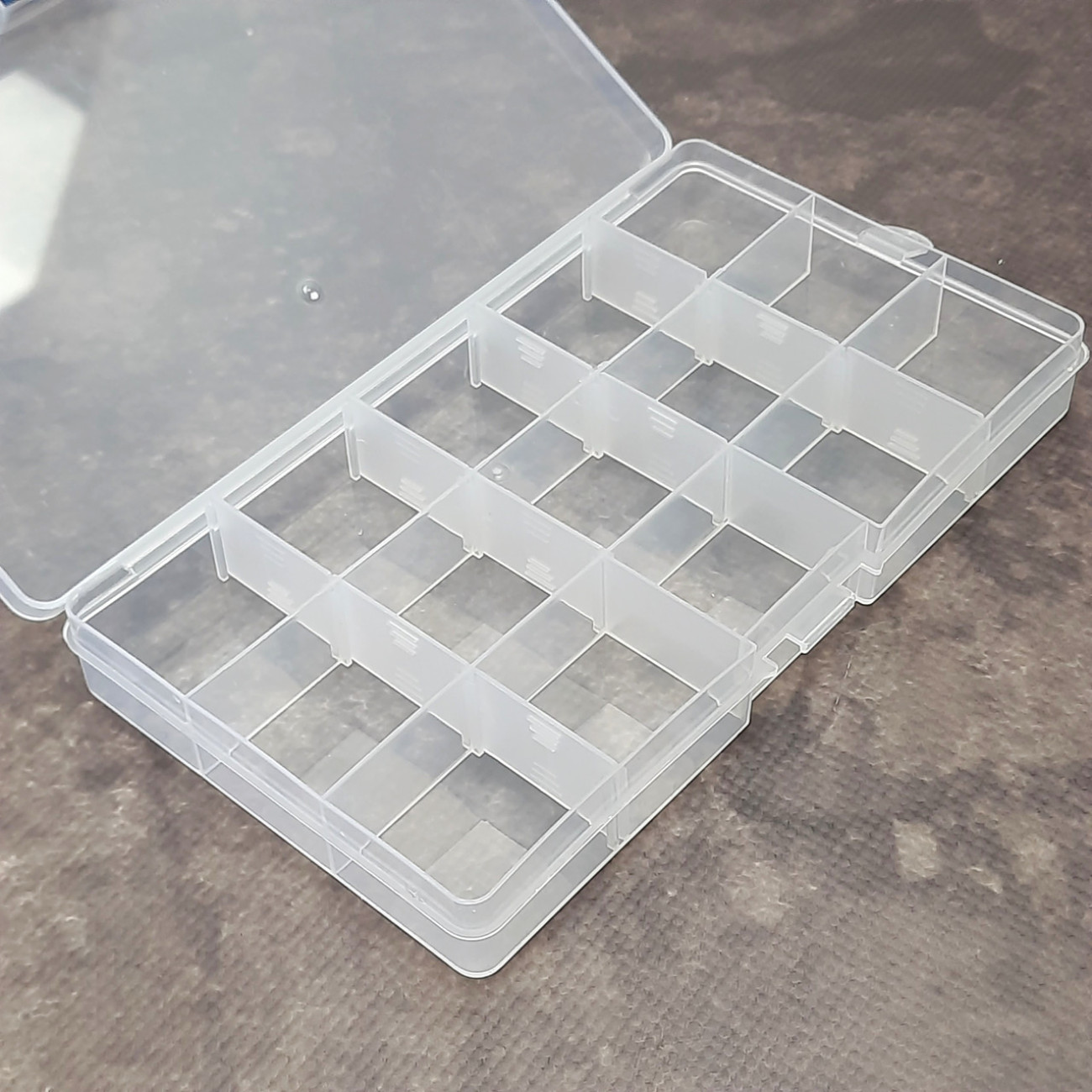 Органайзер для зберігання дрібниць з комірками (15шт), прозорий