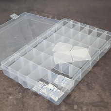 Органайзер - бокс  з комірками (36 шт), прозорий