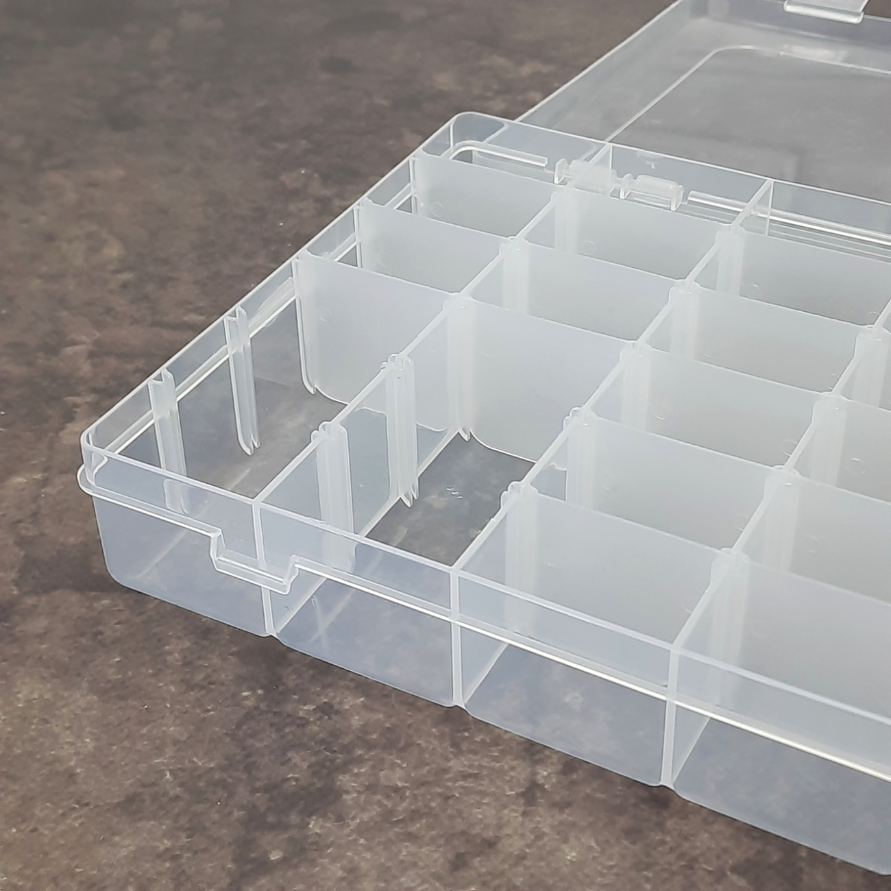 Органайзер - бокс  з комірками (36 шт), прозорий