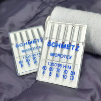 Голки Schmetz Microtex, MIX: 60(2), 70(2), 80(1)
