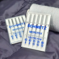 Голки Schmetz Microtex, MIX: 60(2), 70(2), 80(1)