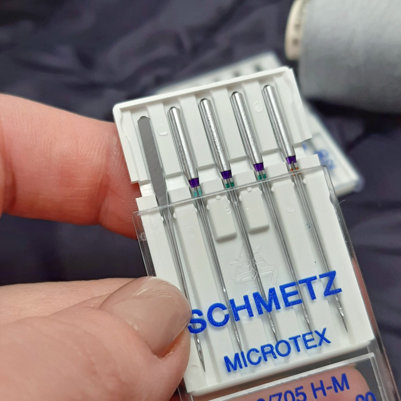 Голки Schmetz Microtex, MIX: 60(2), 70(2), 80(1)