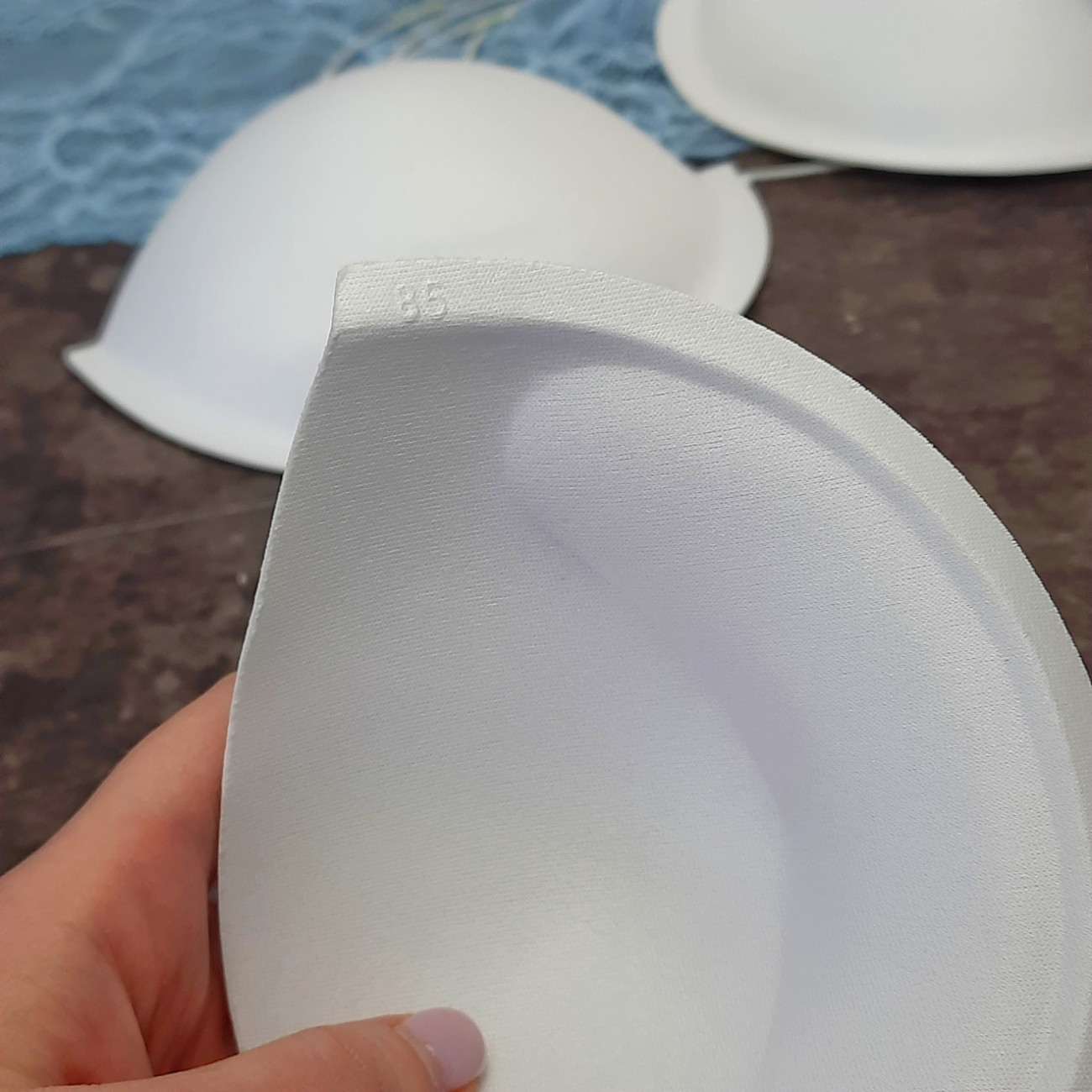 Корсетні чашки класичні з пушапом, розмір 85, білі