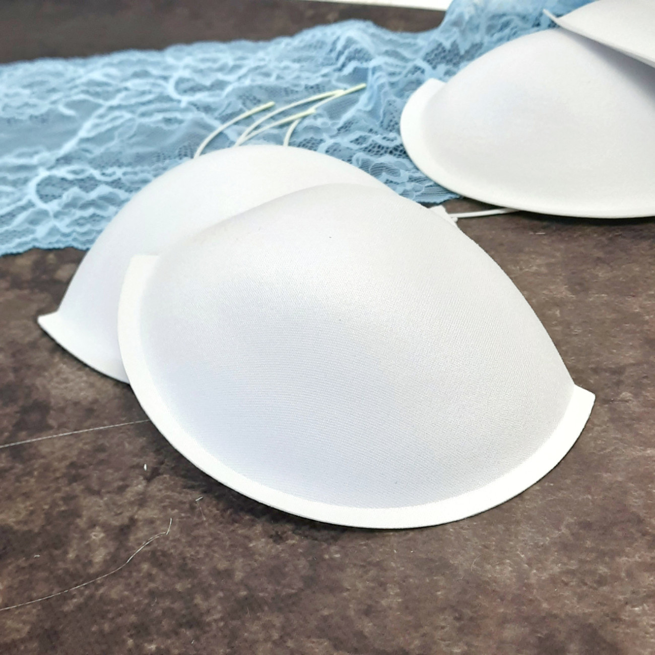 Корсетні чашки класичні з пушапом, розмір 85, білі