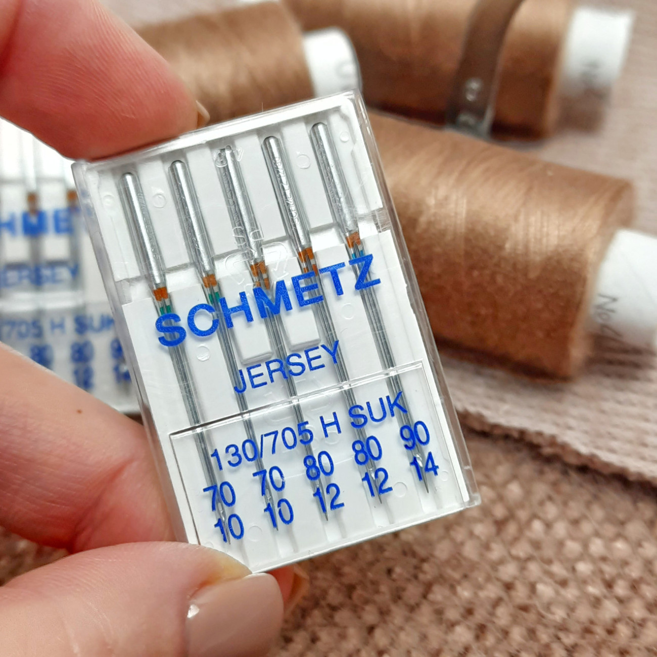 Голки Schmetz Jersey, MIX: 70(2), 80(2), 90(1) для джерсі