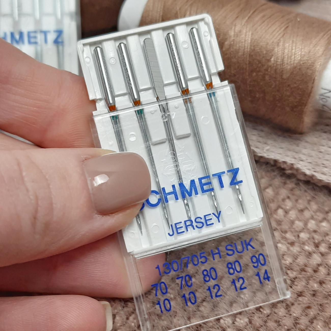 Голки Schmetz Jersey, MIX: 70(2), 80(2), 90(1) для джерсі