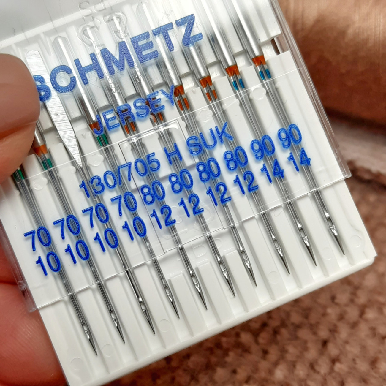 Голки Schmetz Jersey, MIX: 70(4), 80(4), 90(2) для джерсі