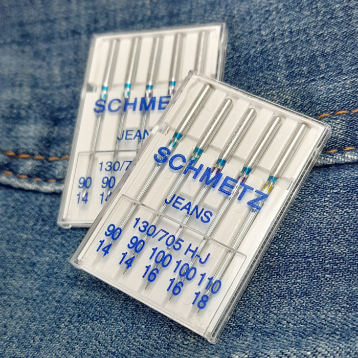 Голки Schmetz Jeans, MIX: 90(2), 100(2), 110(1)