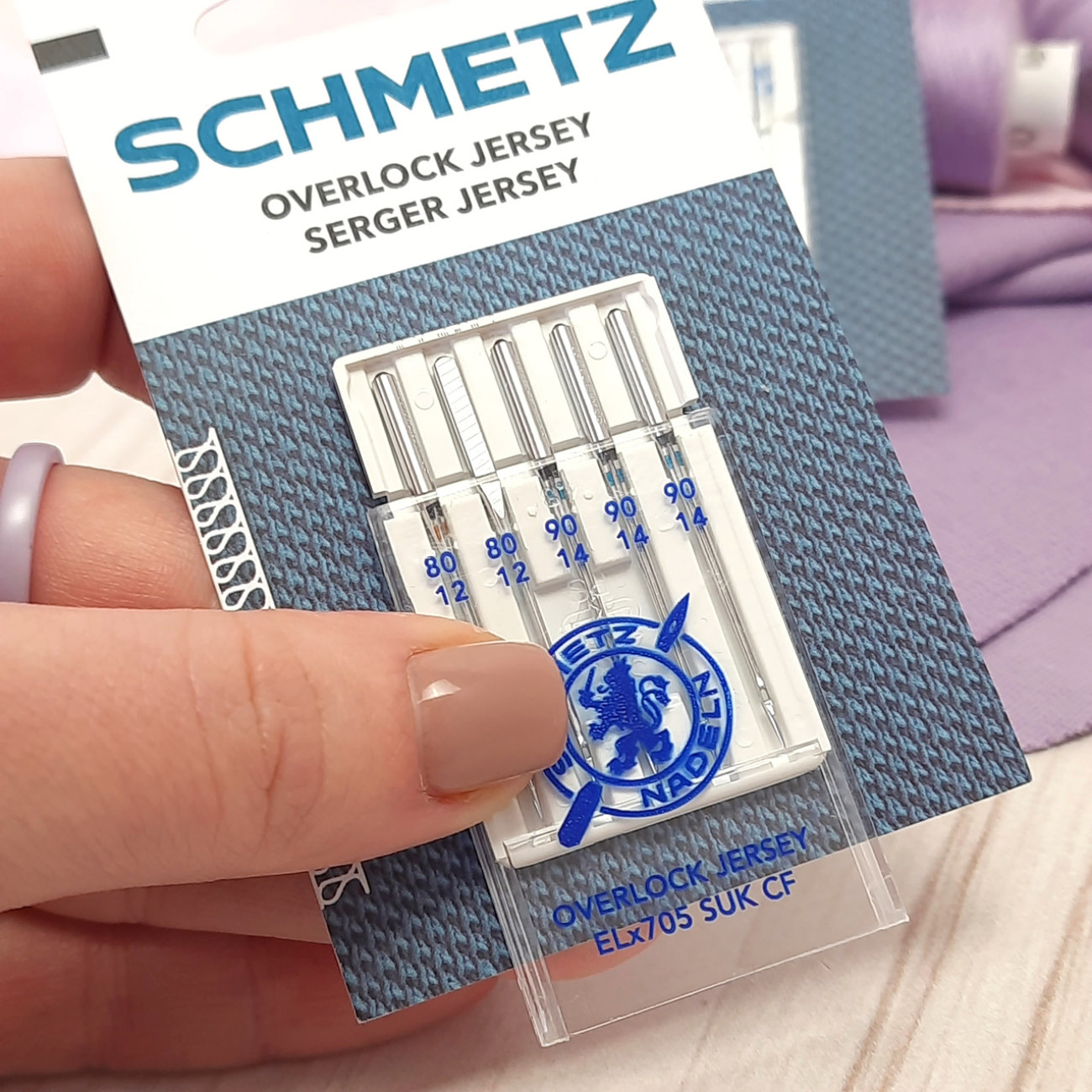 Голки Schmetz Overlock MIX: 80(2), 90(3) для еластичних тканин