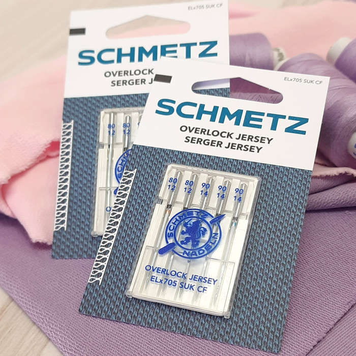 Голки Schmetz Overlock MIX: 80(2), 90(3) для еластичних тканин
