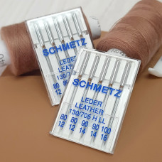 Голки Schmetz Leder Leather, MIX: 80(2), 90(2), 100(1) для шкіри