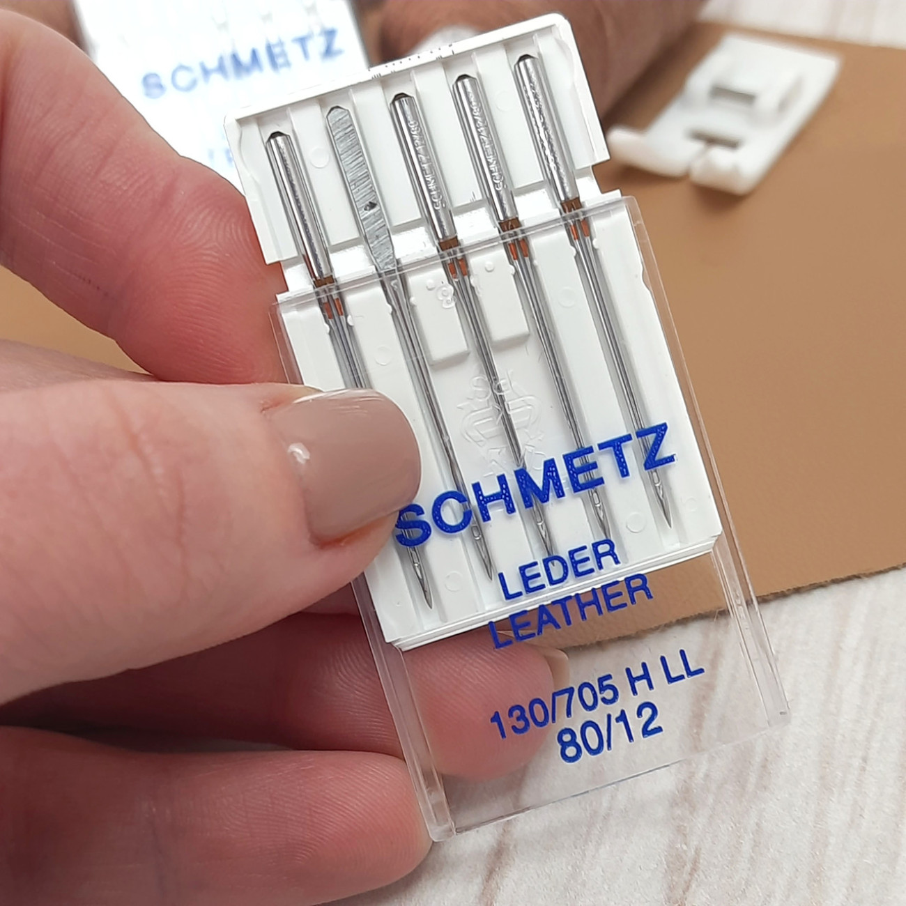 Голки Schmetz Leder Leather №80 для шкіри