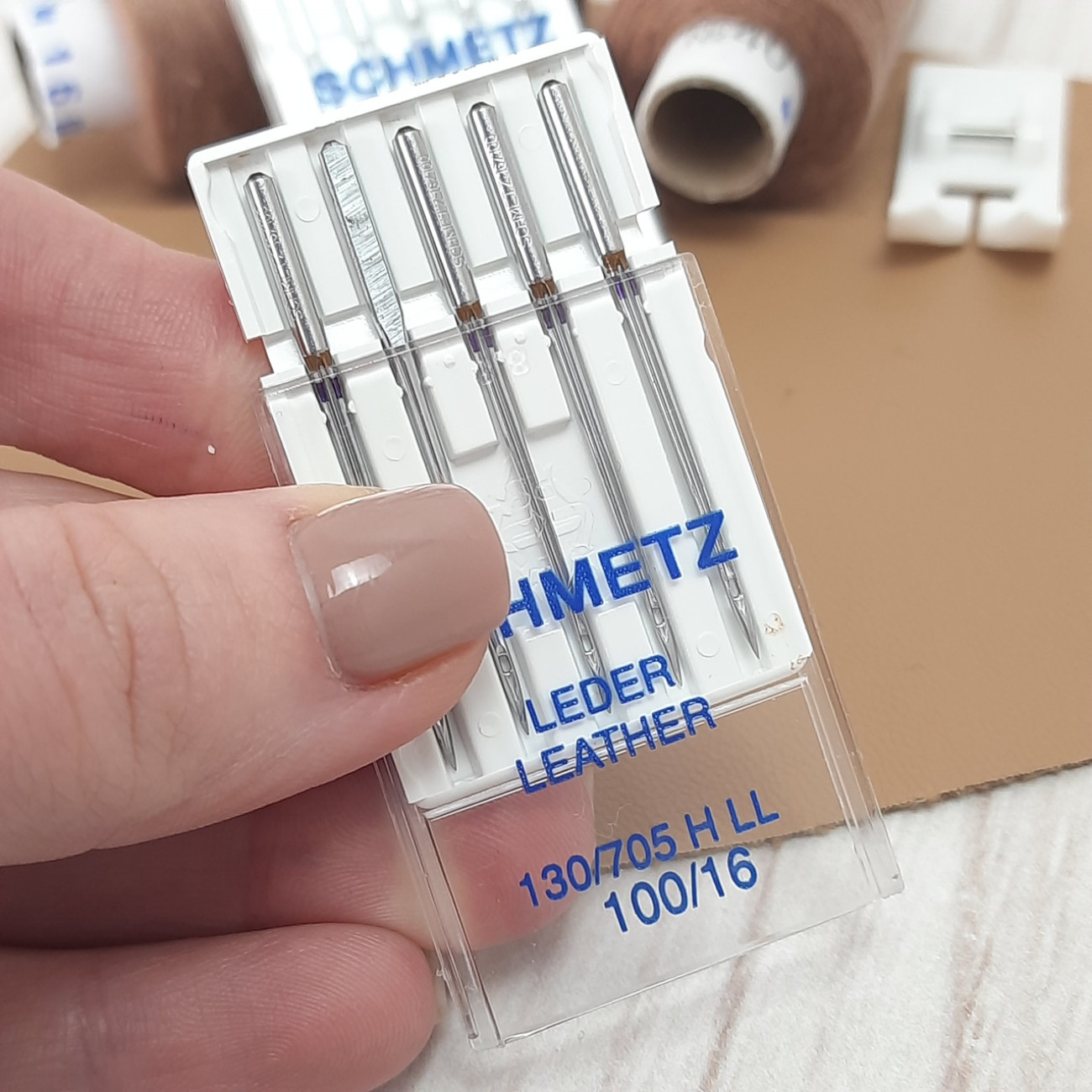 Голки Schmetz Leder Leather №100 для шкіри
