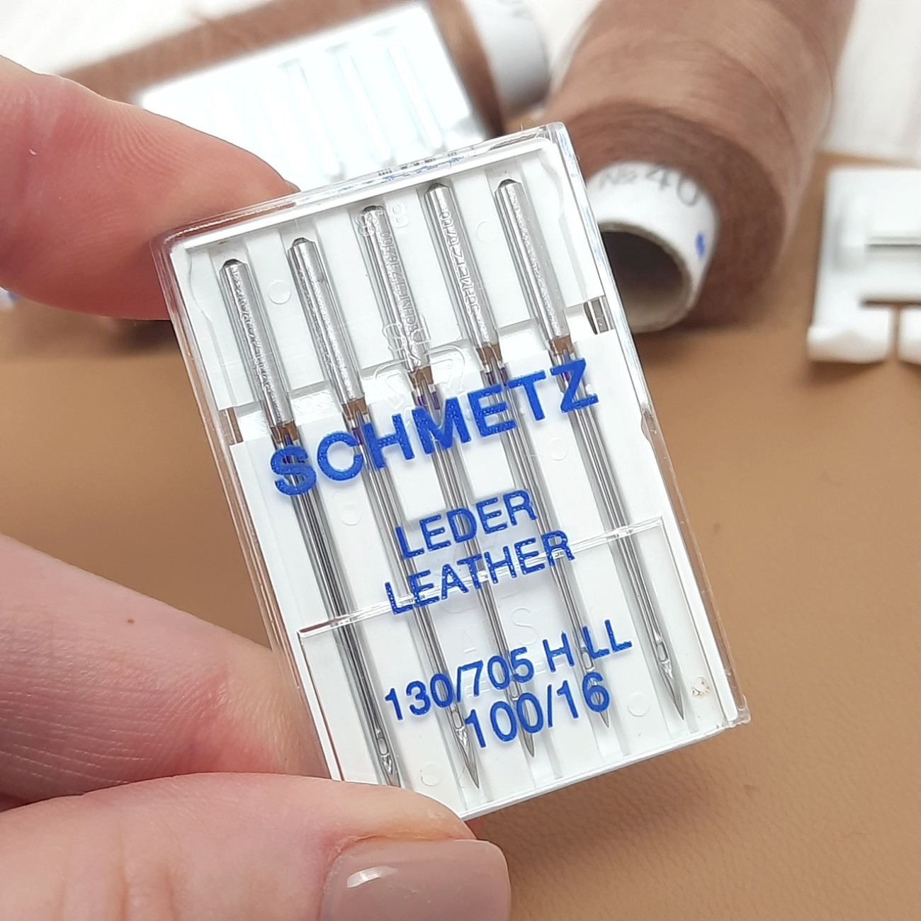Голки Schmetz Leder Leather №100 для шкіри