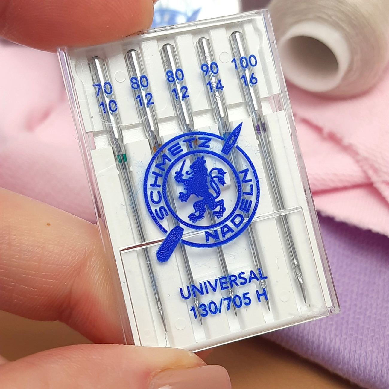 Голки Schmetz Universal, MIX: 70(1), 80(2), 90(1), 100(1)