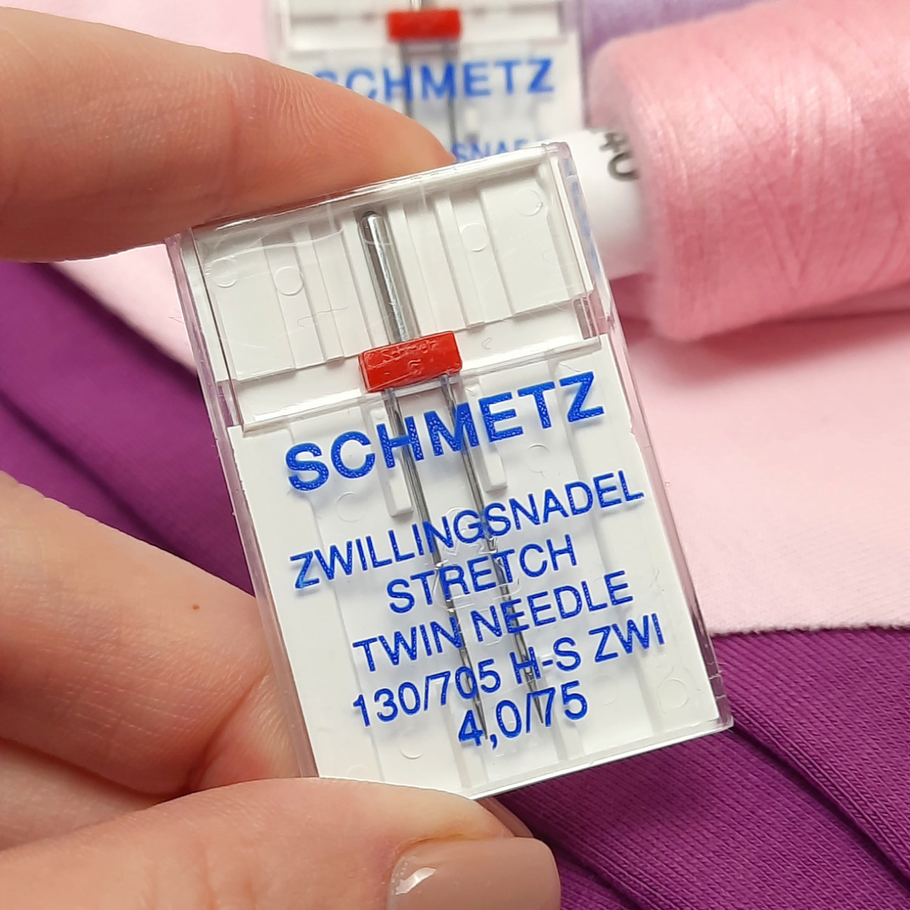 Голки Schmetz Stretch подвійна, №4,0/75 для еластичних тканин