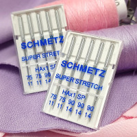 Голки Schmetz Super Stretch, MIX: 75(2), 90(3) для еластичних матеріалів