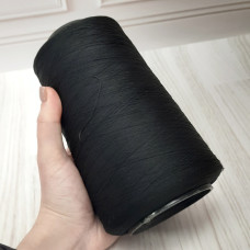 Текстуровані нитки для оверлока 150D/1, чорні