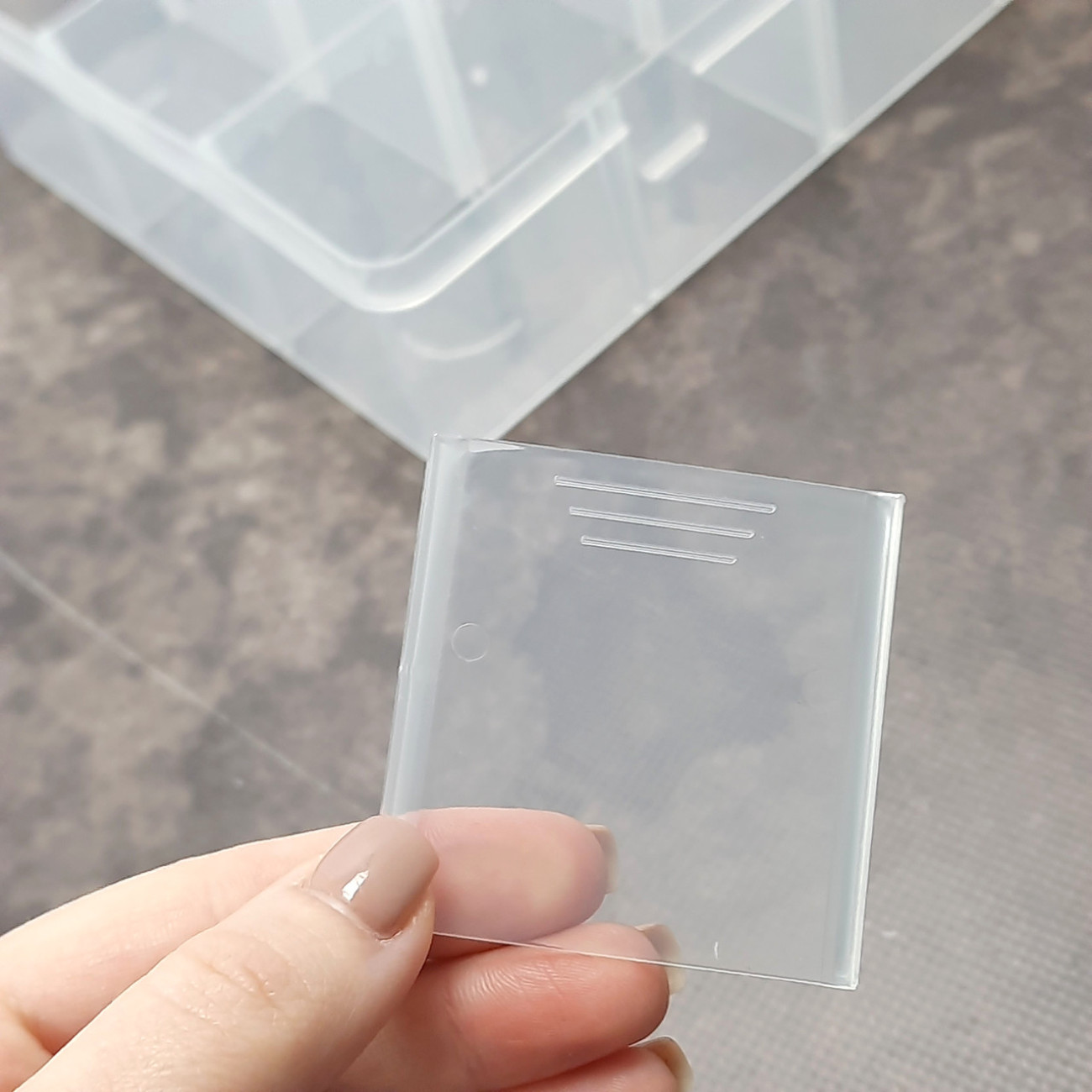 Органайзер - бокс  з комірками великий (15 шт), прозорий