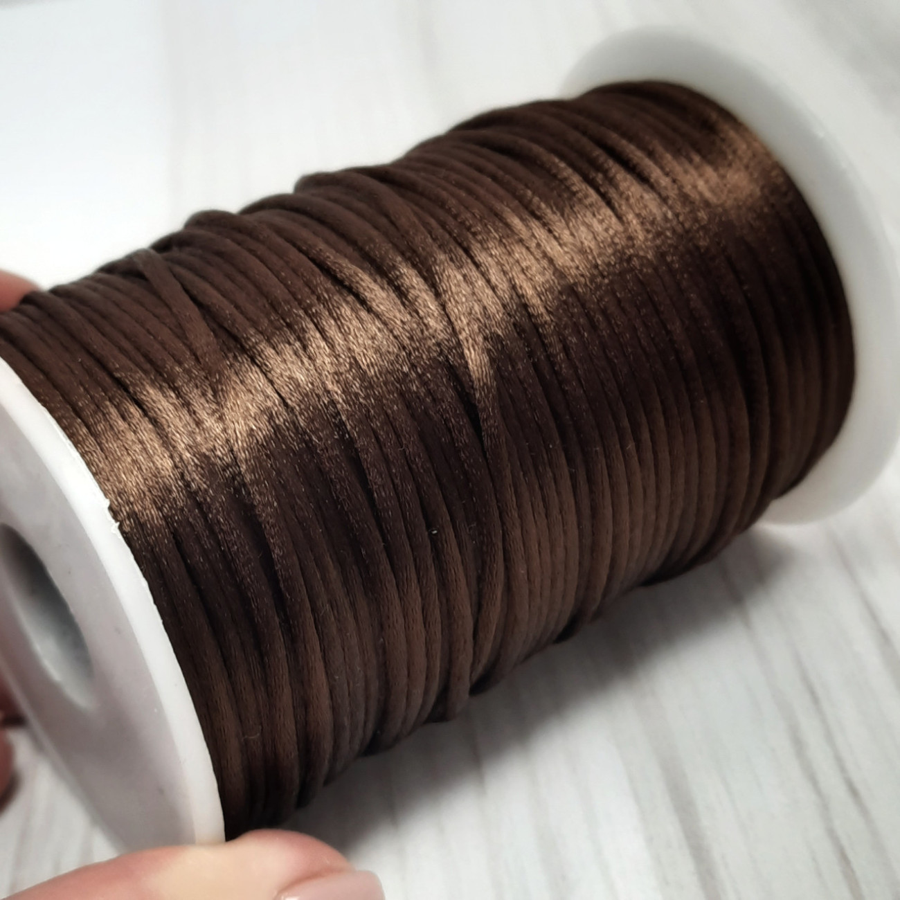 Шнур корсетний 3 мм, коричневий