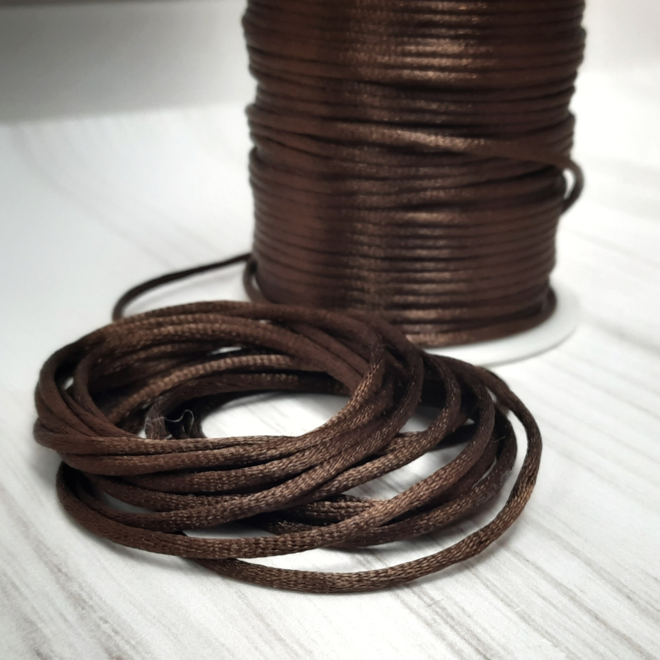 Шнур корсетний 3 мм, коричневий