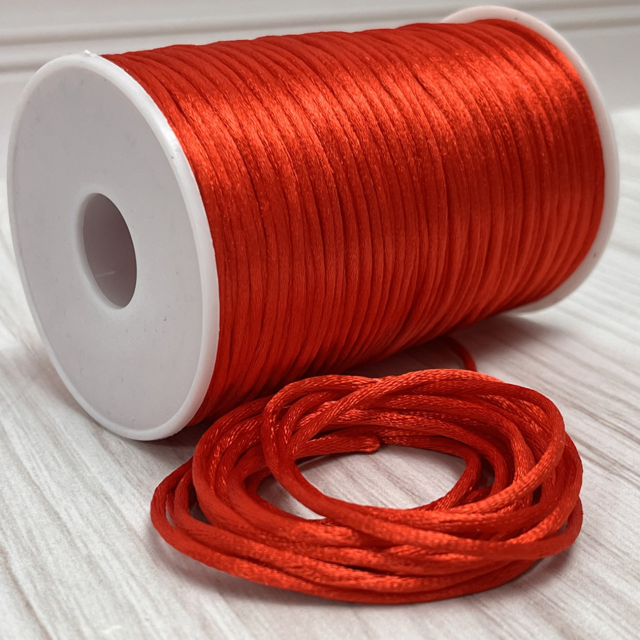 Шнур корсетний 3 мм, червоний